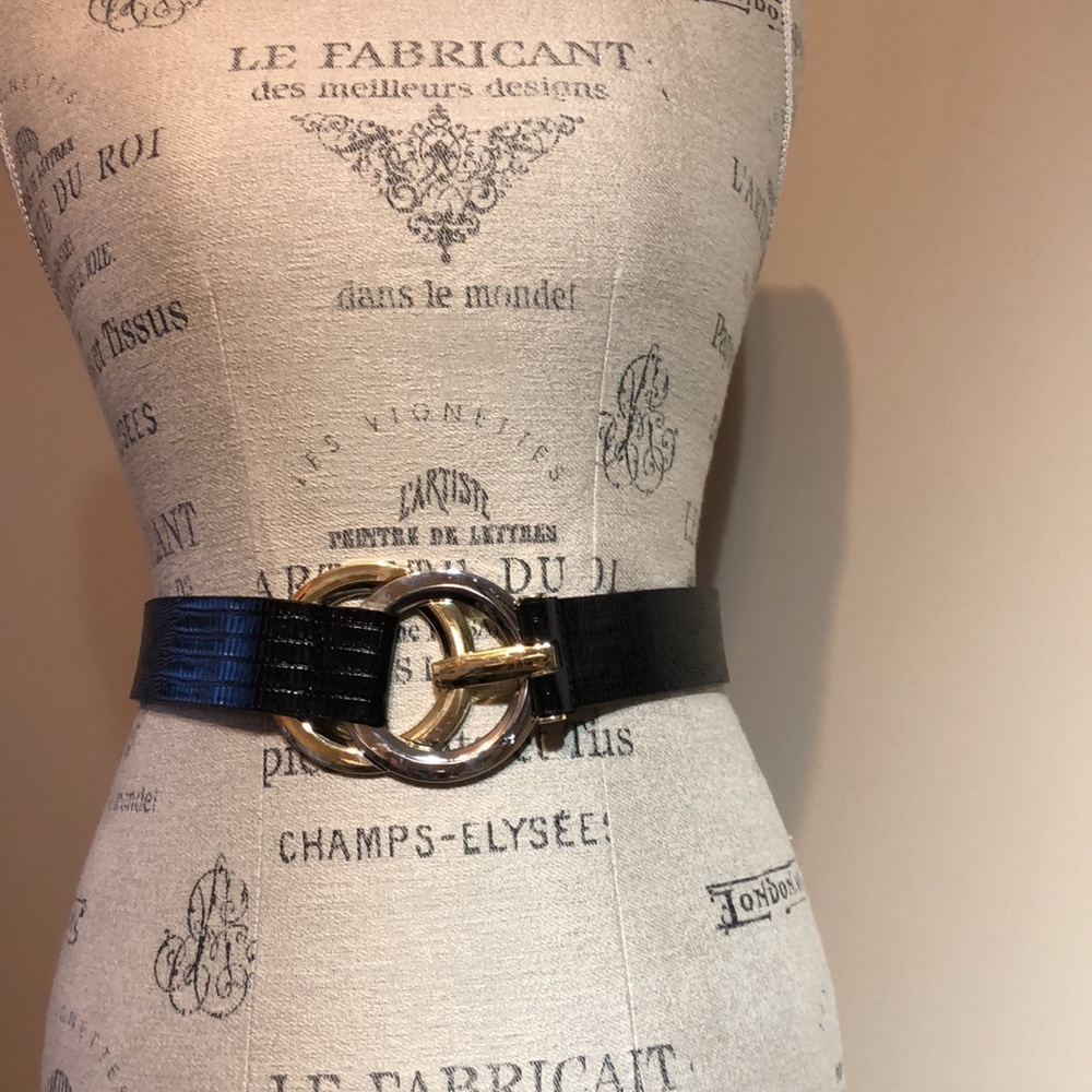 Black Adjustable Belt (size 33"-37")